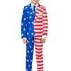 USA Flag Boy's Patterned Suit