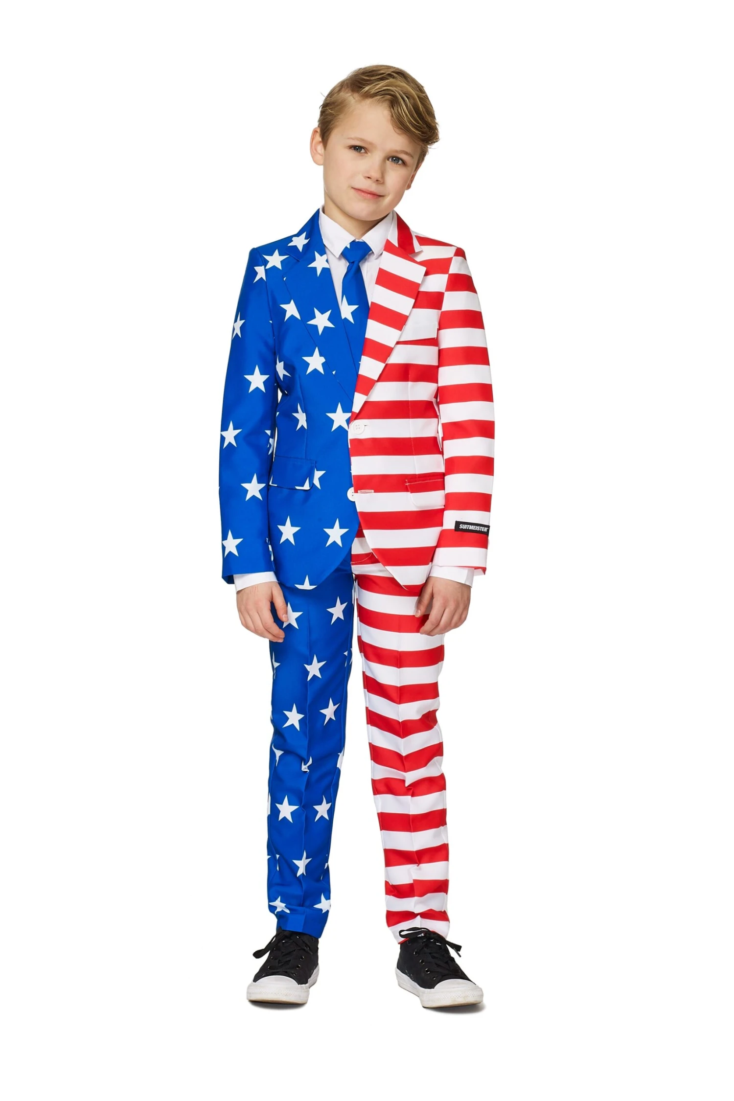 USA Flag Boy's Patterned Suit 1 USA Flag Boy's Patterned Suit