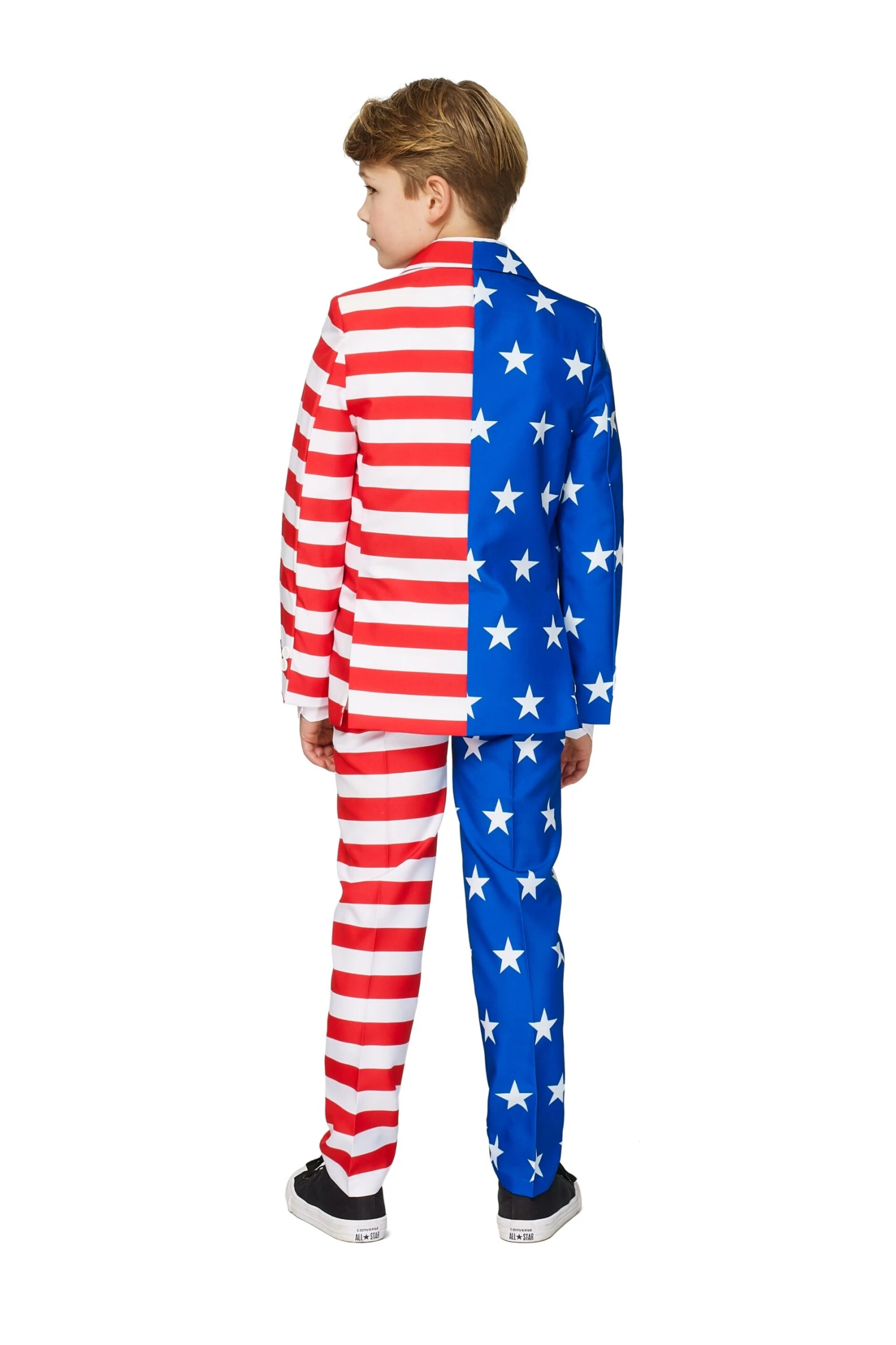 USA Flag Boy's Patterned Suit 2 USA Flag Boy's Patterned Suit - Image 2