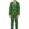 Christmas Green Light Up Boy's Patterned Suit