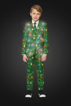 Christmas Green Light Up Boy's Patterned Suit 5 Christmas Green Light Up Boy's Patterned Suit -Family Halloween Store Sales Store OBBO 0020 Christmas Green Tree LU studio e light up
