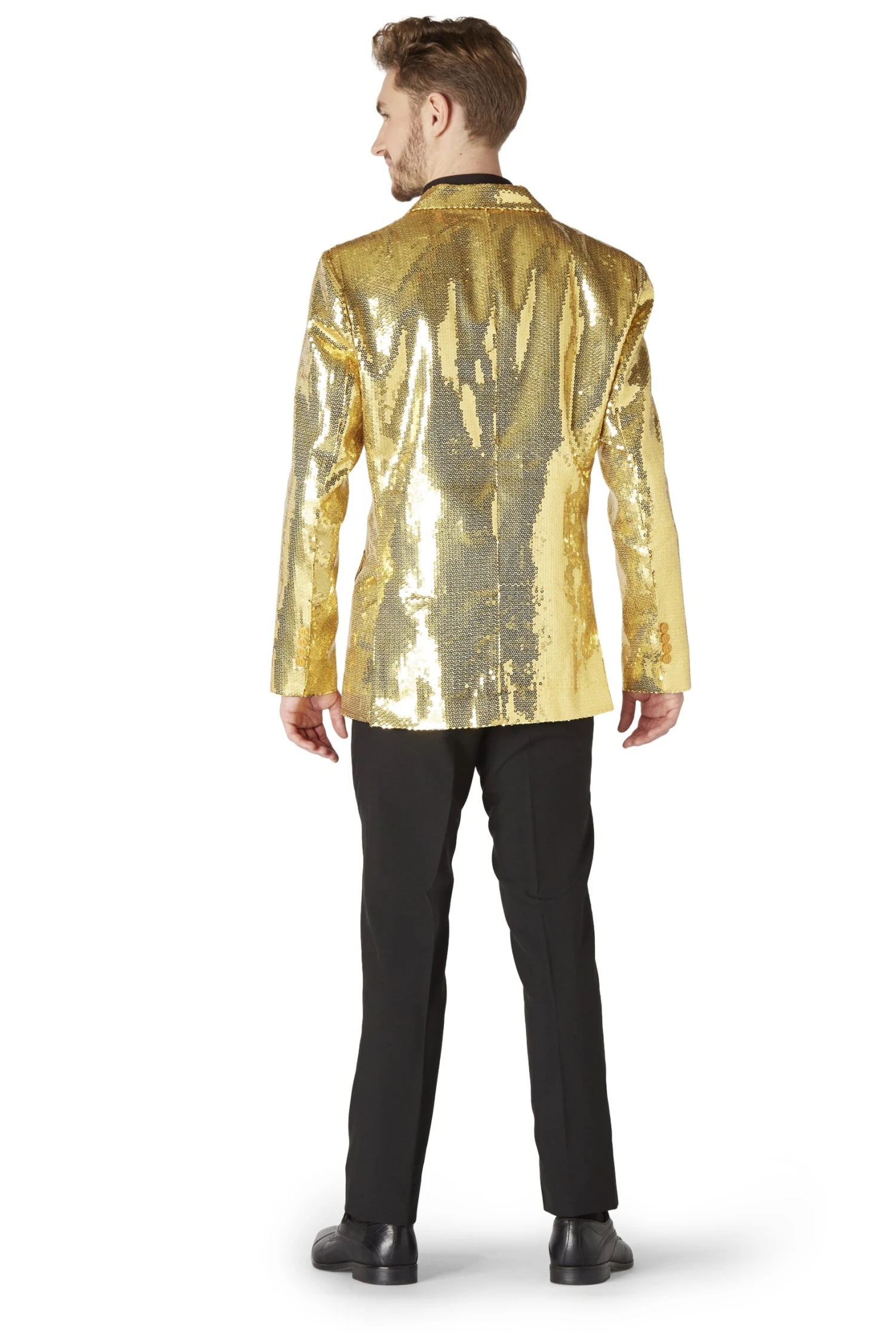 Sequins Gold Men's Jacket 4 Sequins Gold Men's Jacket - Image 4