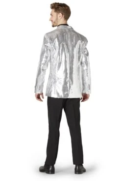 Sequins Silver Men's Jacket -Family Halloween Store Sales Store OBMB 1003 Sequins Silver 04