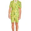 Summer Short's Sunny Yellow Cactus Patterned Suit