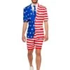 Summer Short's USA Flag Men's Suit