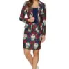 Day Of The Dead Patterned Women's Suit