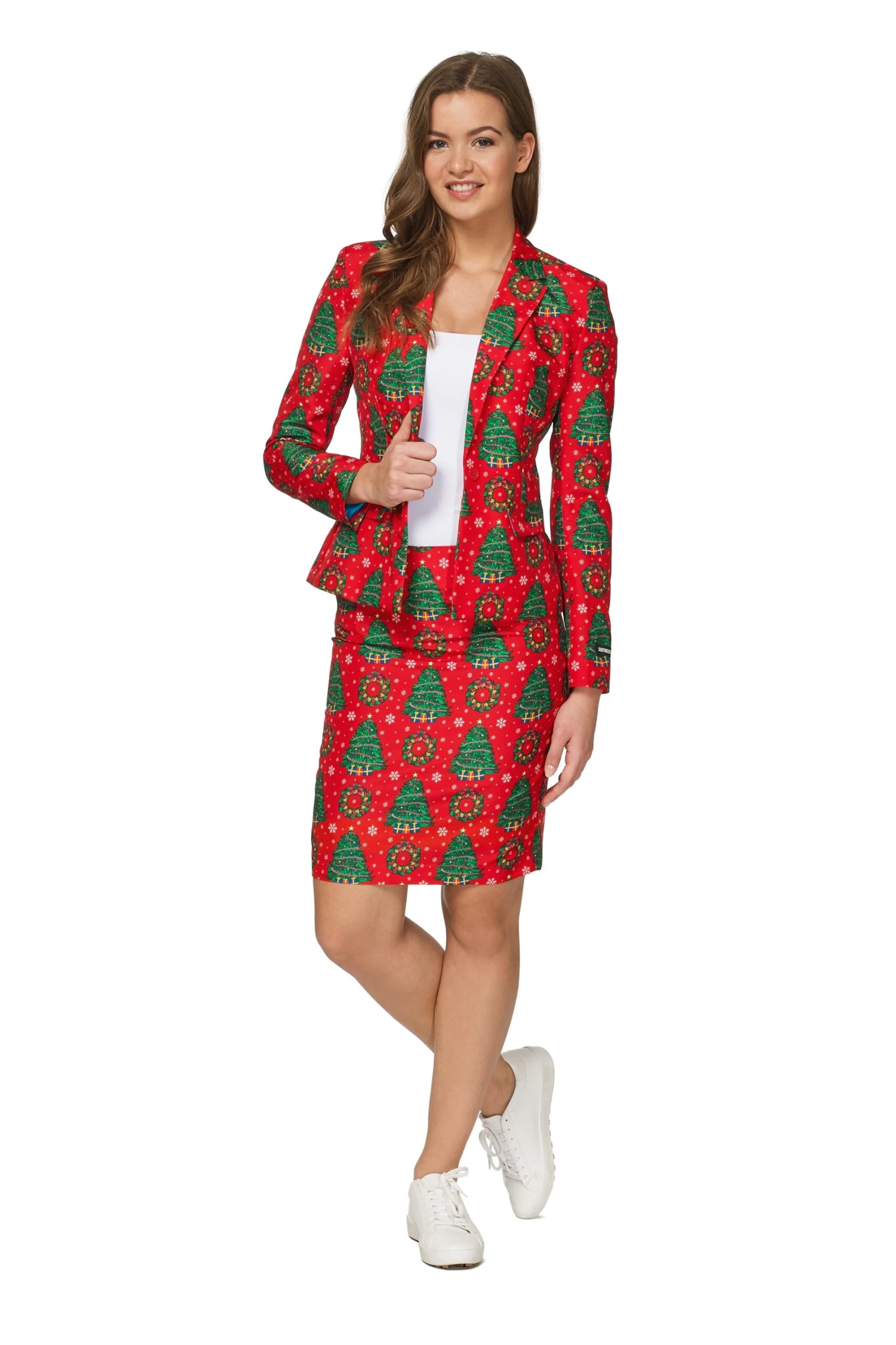 Christmas Trees Women's Patterned Suit 1 Christmas Trees Women's Patterned Suit