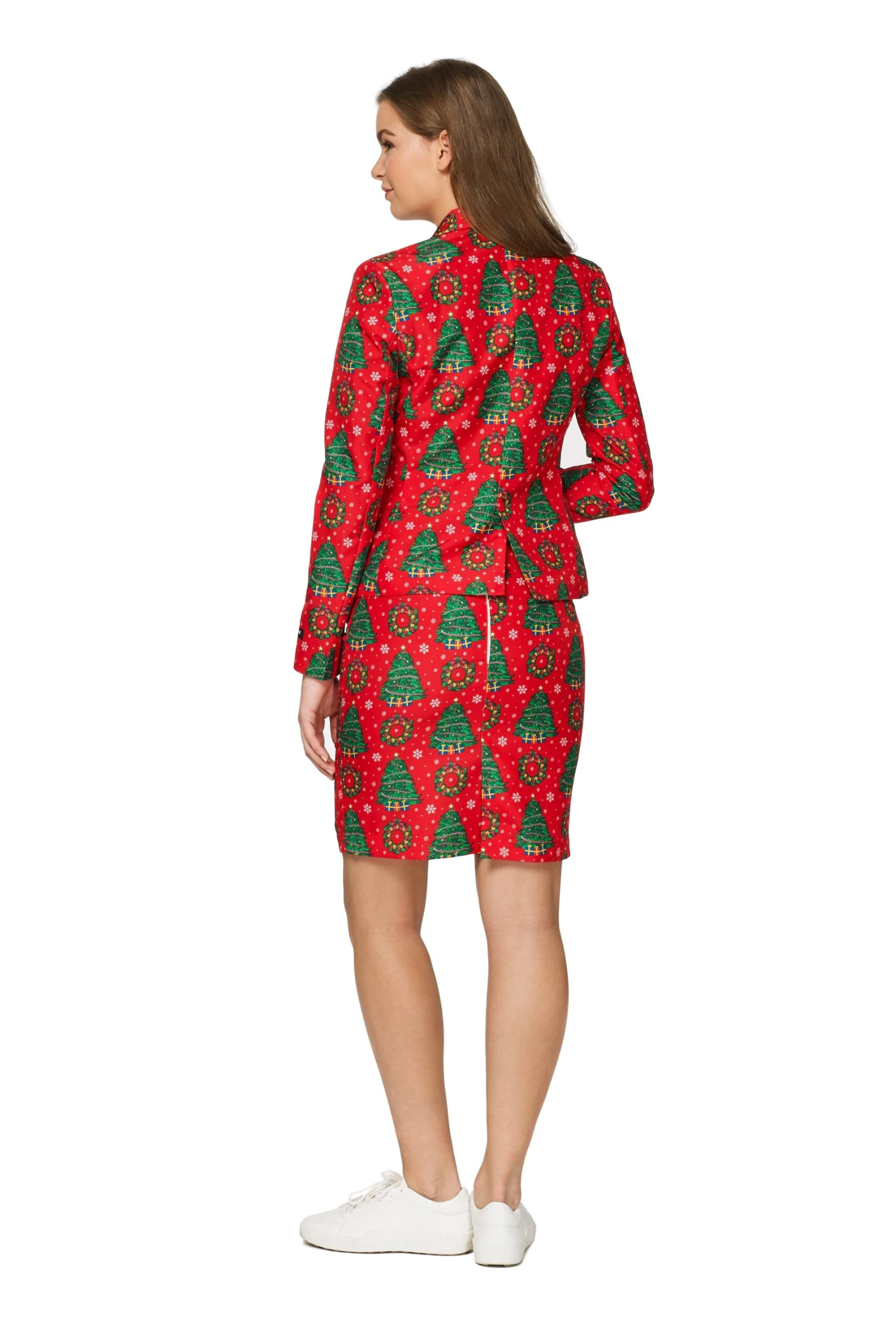 Christmas Trees Women's Patterned Suit 2 Christmas Trees Women's Patterned Suit - Image 2
