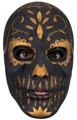 GhoulishDay Of The Dead Golden Carving Catrina Mask
