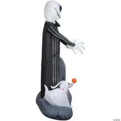 Airblown Jack Skellington Giant Inflatable Yard Decoration 120" -Family Halloween Store Sales Store blow up inflatable jack skellington inflatable outdoor yard decoration ss227161g a01