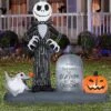 Airblown Jack Skellington Giant Inflatable Yard Decoration 120"
