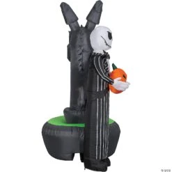 Projection Airblown Jack Skellington Inflatable -Family Halloween Store Sales Store blow up inflatable projection jack skellington inflatable outdoor yard decoration ss228488g a01