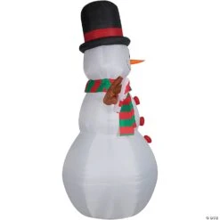 Airblown Swiveling Snowman Christmas Inflatable -Family Halloween Store Sales Store blow up inflatable swiveling snowman outdoor yard decoration ss880160g a01