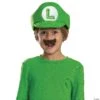 Disguise Kids Elevated Mario Bros. Luigi Hat & Mustache Costume Accessory
