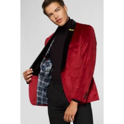 Dinner Jacket - Burgundy -Family Halloween Store Sales Store odjm 0012 blazer deluxe xmas dinner 4 l9osxmrv9skgfh6h