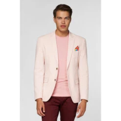 Tropical Birdie Soft Pink Men’s Blazer Jacket