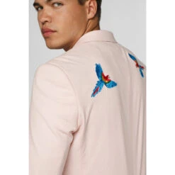 Tropical Birdie Soft Pink Men’s Blazer Jacket -Family Halloween Store Sales Store odjm 0017 blazer deluxe tropical birds 5 p92woidrvgjyigg1