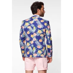 Tropical Flowers - Blue Hawaiian Mens Blazer 9 Tropical Flowers - Blue Hawaiian Mens Blazer -Family Halloween Store Sales Store odjm 1004 tropical flower blazer 05 ilukqawyrkc2bxuo