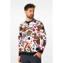 Opposuits King Of Clubs Casino Mens Sweater