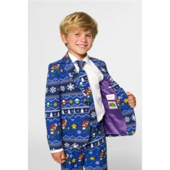 Opposuits Super Mario Merry Mario Officially Licensed Super Mario Boy's Christmas Suit