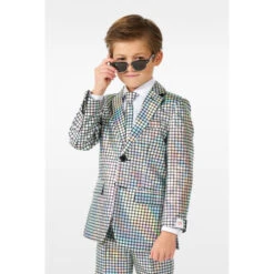 Opposuits Discoball Shiny Silver Boy's Suit 13 Opposuits Discoball Shiny Silver Boy's Suit -Family Halloween Store Sales Store osbo 1008 discoballer studio gb 07