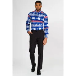 Opposuits The Rudolph Long Sleeved Men's Christmas Shirt -Family Halloween Store Sales Store ossm 0012 xmas the rudolph 4 hbyzt1fy8ryoxeec