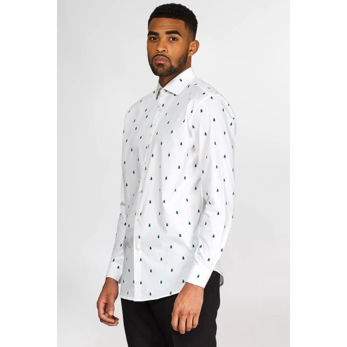 Opposuits Christmas Trees Long Sleeved Men's Shirt 1 Opposuits Christmas Trees Long Sleeved Men's Shirt