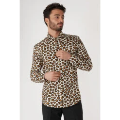 Opposuits The Jag Animal Print Tiger King Long Sleeved Men's Shirt