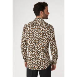 Opposuits The Jag Animal Print Tiger King Long Sleeved Men's Shirt -Family Halloween Store Sales Store ossm 0022 the jag gb 03