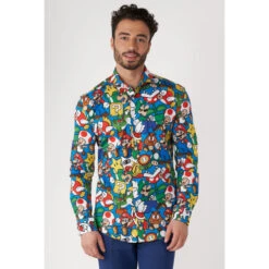 Opposuits Super Mario™ Officially Licensed Nintendo Long Sleeved Men's Shirt