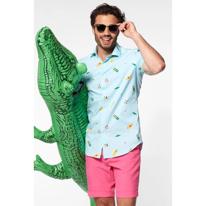 Opposuits Short Sleeve Pool Life Men's Summer Shirt 3 Opposuits Short Sleeve Pool Life Men's Summer Shirt - Image 3