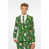 Opposuits Santaboss, Teen Boys Green Christmas Suit