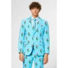 Opposuits Tulips From Amsterdam, Blue Mens Summer Suit