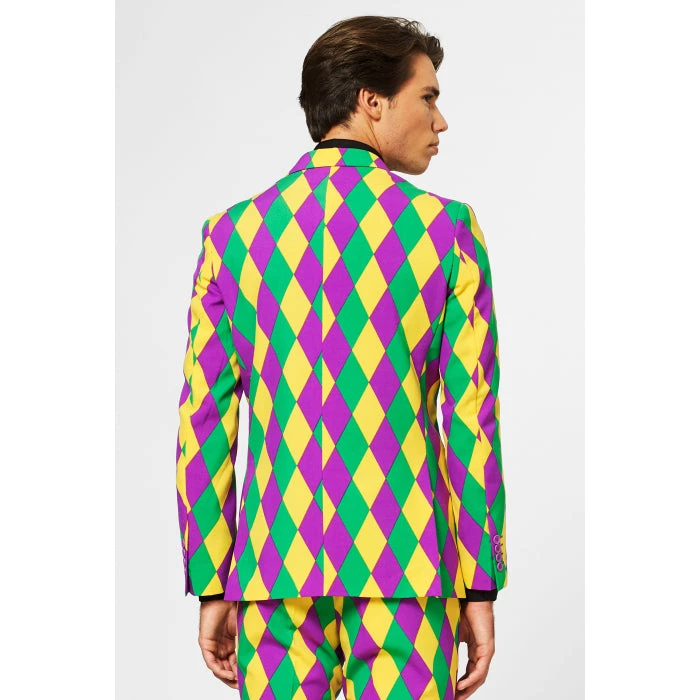 Opposuits Harleking Patterned Harlequin Mardi Gras Men's Suit 3 Opposuits Harleking Patterned Harlequin Mardi Gras Men's Suit - Image 3