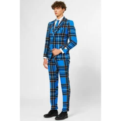 Opposuits Braveheart, Scottish Blue Plaid Patterned Men's Suit -Family Halloween Store Sales Store osui 0034 braveheart 2 kpahzru7t9pkyc1o