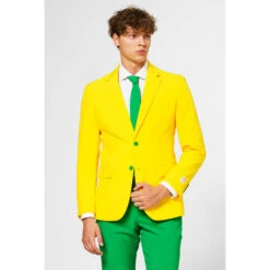 Opposuits Green And Yellow Australian Men's Suit