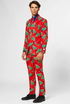 Opposuits Fine Pine Men's Christmas Patterned Suit -Family Halloween Store Sales Store osui 0090 christmas suit fine pine 2 yc8xm6pvqujxmqj9