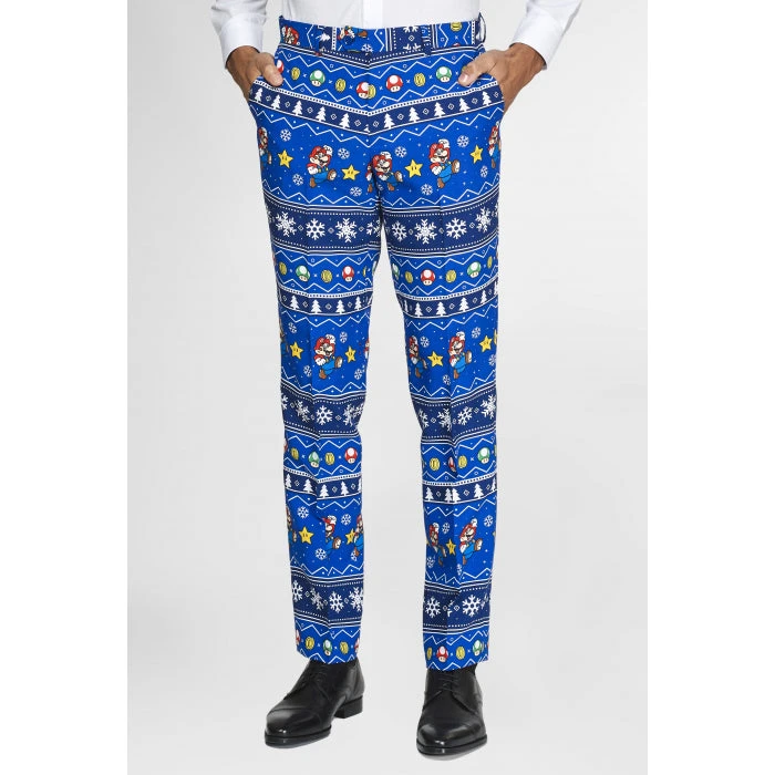 Opposuits Super Mario Merry Mario Nintendo Christmas Patterned Men's Suit 5 Opposuits Super Mario Merry Mario Nintendo Christmas Patterned Men's Suit - Image 5