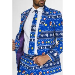 Opposuits Super Mario Merry Mario Nintendo Christmas Patterned Men's Suit 13 Opposuits Super Mario Merry Mario Nintendo Christmas Patterned Men's Suit -Family Halloween Store Sales Store osui 0096 retro suit merry mario 6 ib23bltmjh0vvlis
