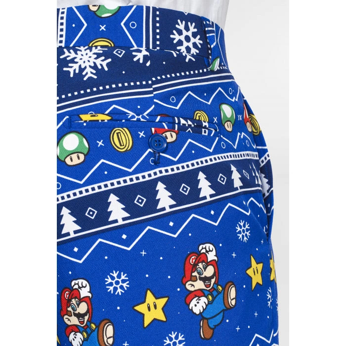 Opposuits Super Mario Merry Mario Nintendo Christmas Patterned Men's Suit 8 Opposuits Super Mario Merry Mario Nintendo Christmas Patterned Men's Suit - Image 8