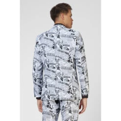 Opposuits Textile Telegraph Newspaper Costume Suit -Family Halloween Store Sales Store osui 0111 funny newspaper print suit textile telegraph 04 uaakl0sracjfridr