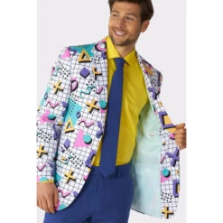 Opposuits Memphis Master Retro 80's Mens Suit -Family Halloween Store Sales Store osui 0128 memphis master gb 03