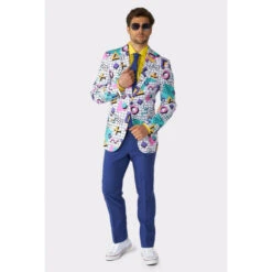 Opposuits Memphis Master Retro 80's Mens Suit -Family Halloween Store Sales Store osui 0128 memphis master gb 08
