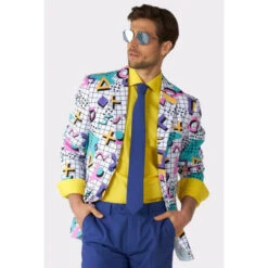 Opposuits Memphis Master Retro 80's Mens Suit -Family Halloween Store Sales Store osui 0128 memphis master gb 09