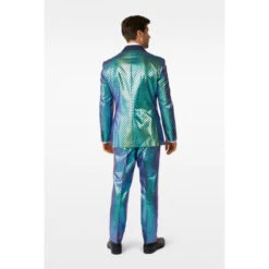 Opposuits Shiny Blue Fish Scale Mens Suit -Family Halloween Store Sales Store osui 0135 fancy fish studio gb 04