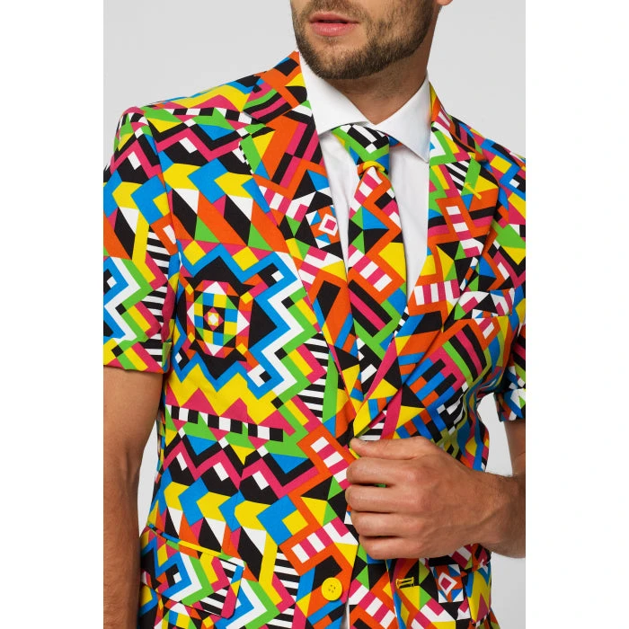Opposuits Abstractive Retro Colourful Summer Men's Short Suit 5 Opposuits Abstractive Retro Colourful Summer Men's Short Suit - Image 5