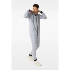 Opposuits Gentle Grey Adult Unisex Onsie -Family Halloween Store Sales Store osuo 1003 gentle grey men studio gb 02