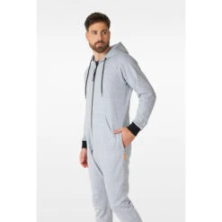 Opposuits Gentle Grey Adult Unisex Onsie -Family Halloween Store Sales Store osuo 1003 gentle grey men studio gb 04
