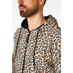 Opposuits The Jag, Leopard Print Adult Unisex Onsie -Family Halloween Store Sales Store osuo 1004 the jag men studio gb 05