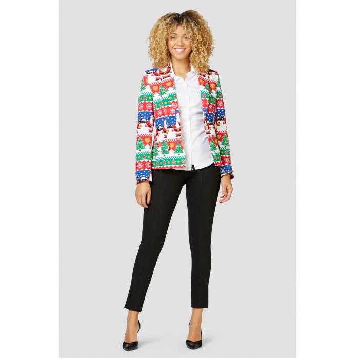 Opposuits Snazzy Santa Women's Christmas Blazer 3 Opposuits Snazzy Santa Women's Christmas Blazer - Image 3